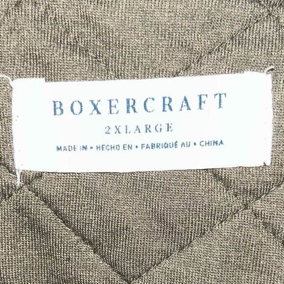 BoxerCraft Jacket Half Zip Long Sleeve Saint Bernard Logo Pullover 1/2 Zip Top - Picture 9 of 15